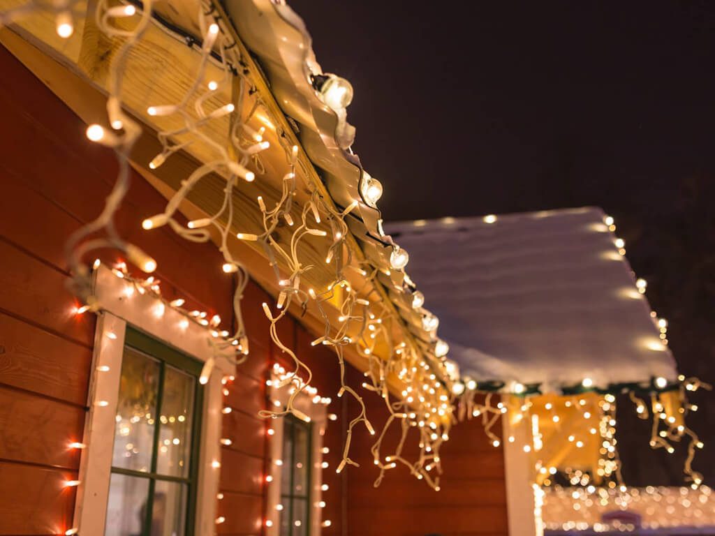 Professional holiday light removal and storage in Austin