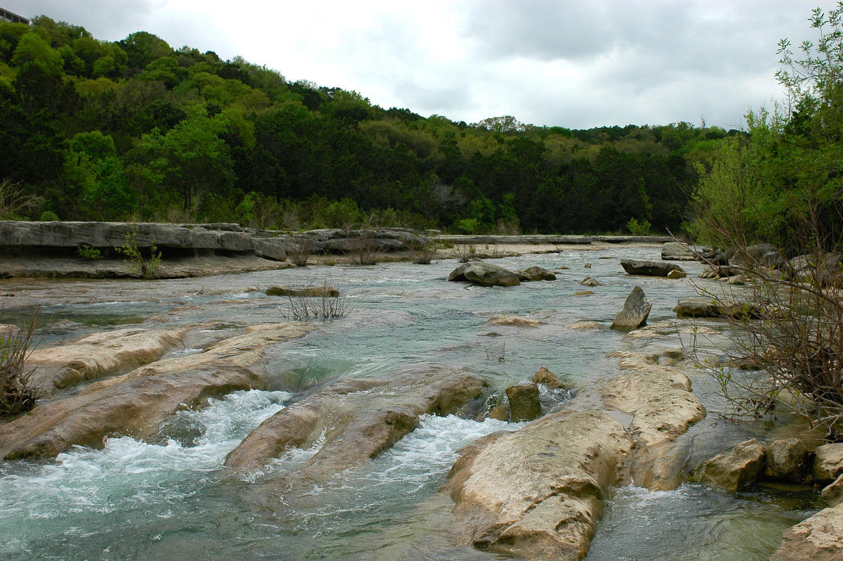 Christmas lights in Barton Creek