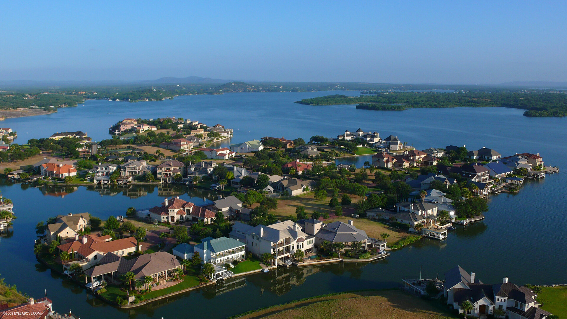 Christmas lights in Horseshoe Bay