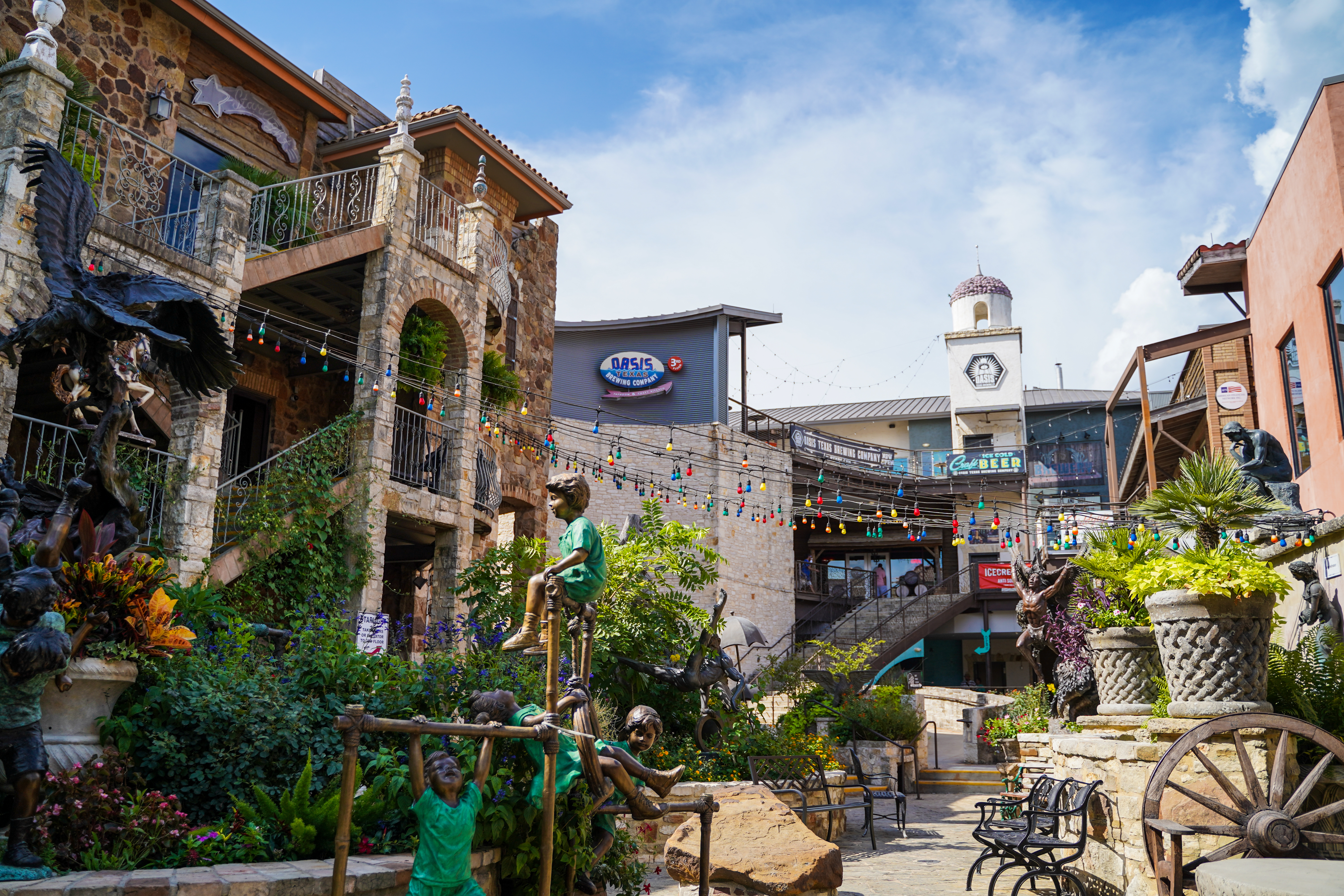 Christmas lights in Lake Travis